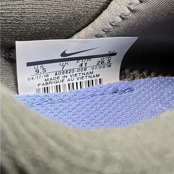 Nike Odyssey React Womens AO9820-008 Size 9.5M Dark Stucco/Blu Worn 1X! Like NU! - Picture 16 of 16